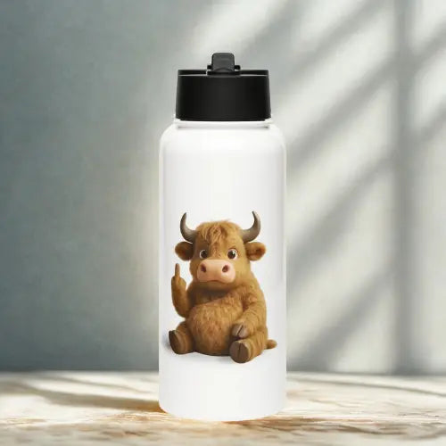 Water bottle Highland Cow Printful