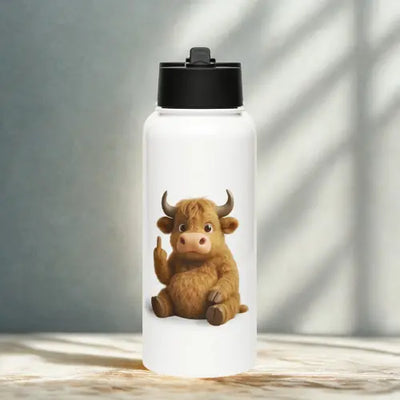 Water bottle Highland Cow Printful