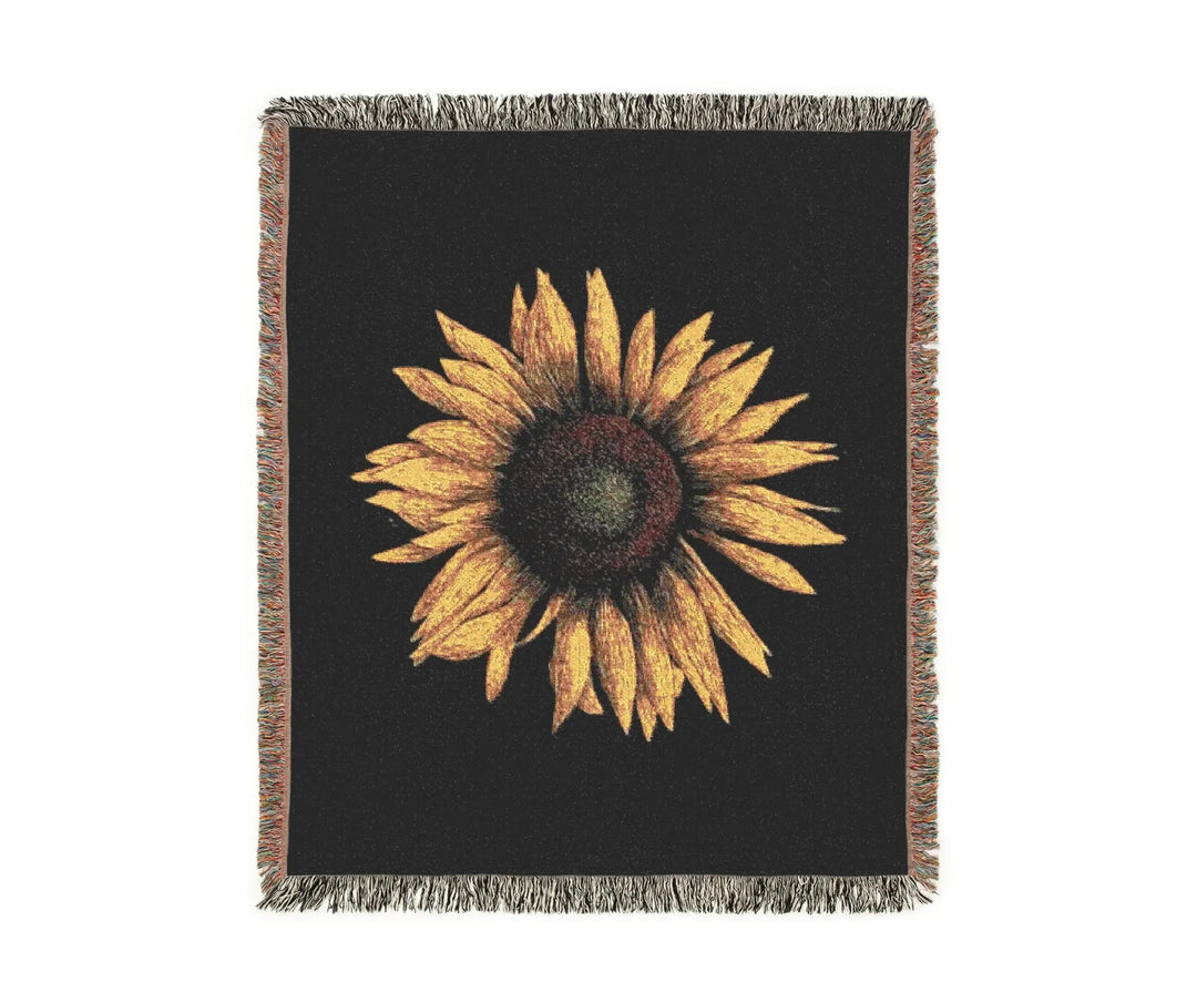 Blanket Sunflower Woven Blanket - Secret Design, LLC Printify