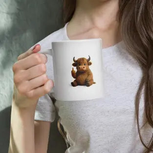 Coffee Mug Highland Cow Printful