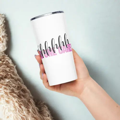 Tapered tumbler No one Cares Printful