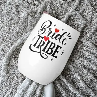 Wine Tumbler Bride Tribe Printful