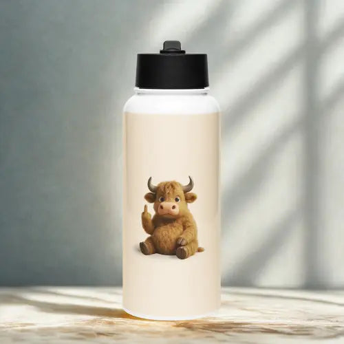 Water bottle Highland Cow Printful