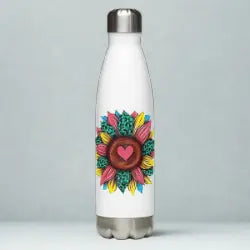 Water bottle Sunflower Printful