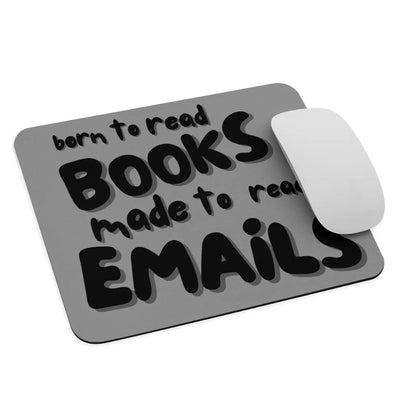 Mouse pad Born to Read Books Printful