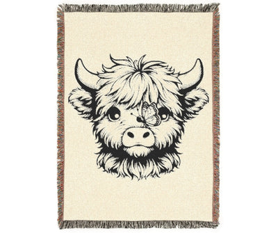 Blanket Highland Cow Woven Blanket - Secret Design, LLC Printify