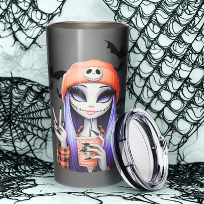 Halloween Tapered Tumbler Peace Girl Printful