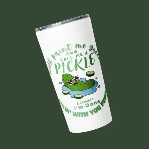 Tapered tumbler Pickles Printful