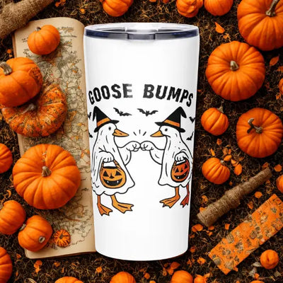 Halloween Tapered Tumbler Goose Bumps Printful