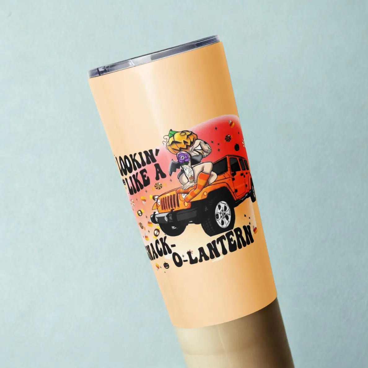 Halloween Tapered Tumbler Jeep Printful