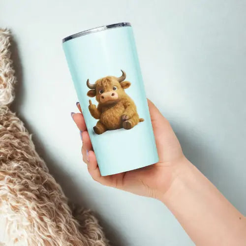 Tapered tumbler Highland Cow Printful