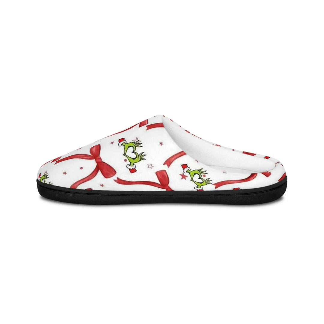 Women’s Slippers Grinch Hands Heart Sign – Secret Design, LLC - Secret Design, LLC