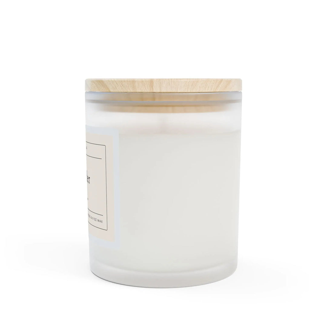 Soy Candle Lavender Frosted Glass - Secret Design, LLC Printify