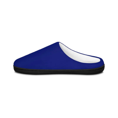 Slippers Dark Blue Men's Indoor Slippers Printify