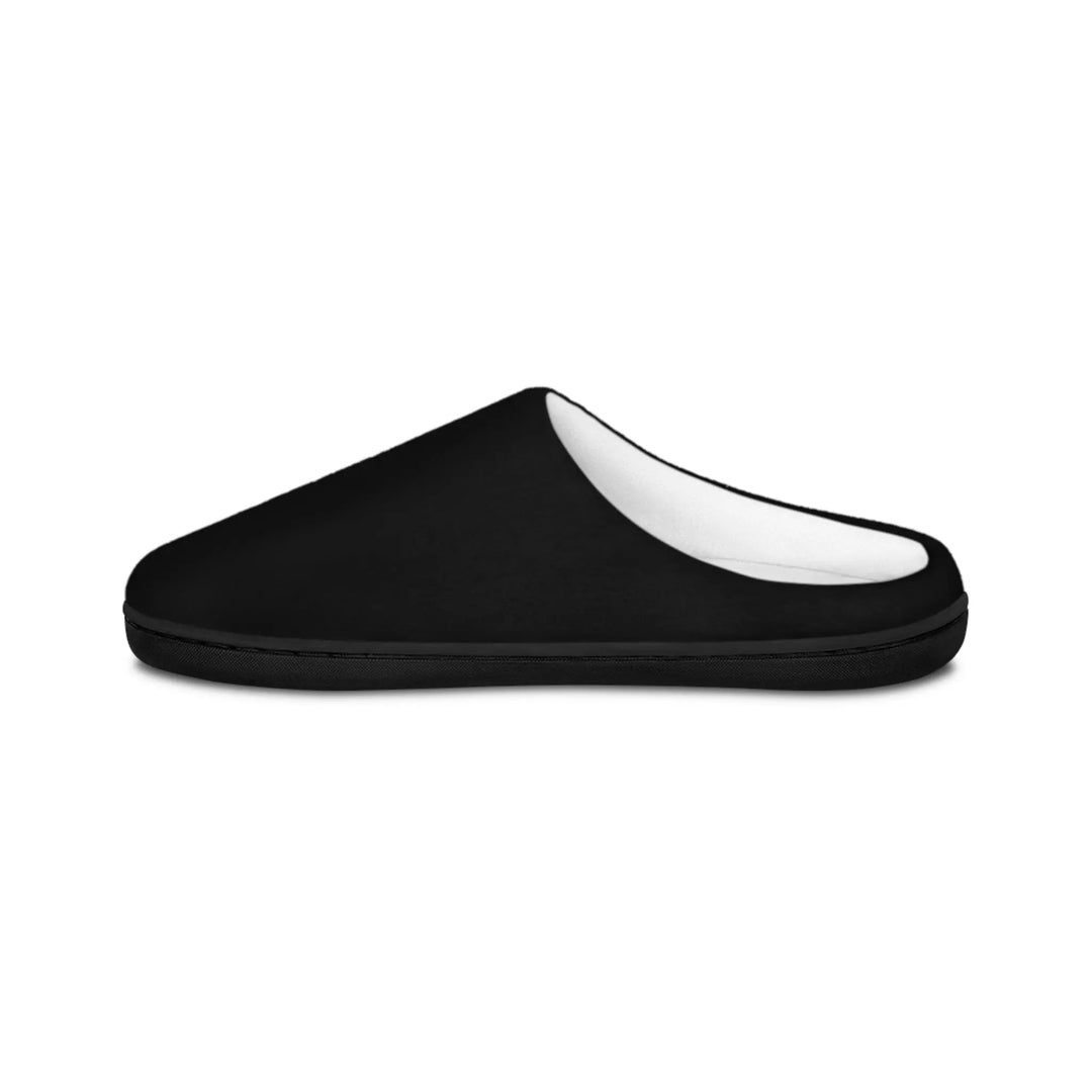 Slippers Black Men's Indoor Slippers Printify