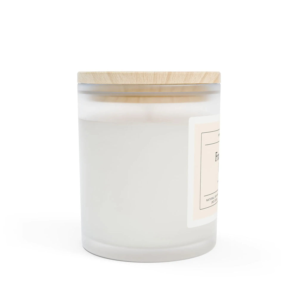 Soy Candle Fragrance Free Frosted Glass - Secret Design, LLC Printify