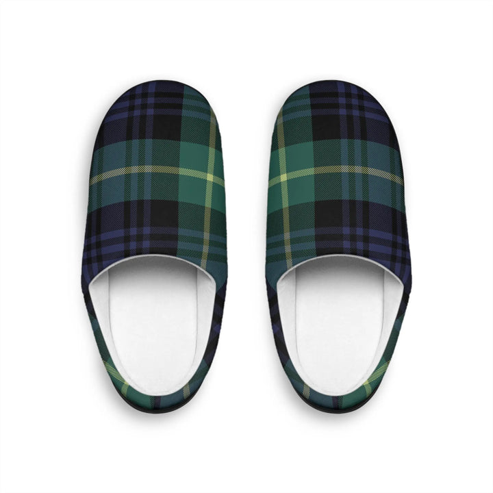 Slippers Plaid Men's Indoor Slippers Printify