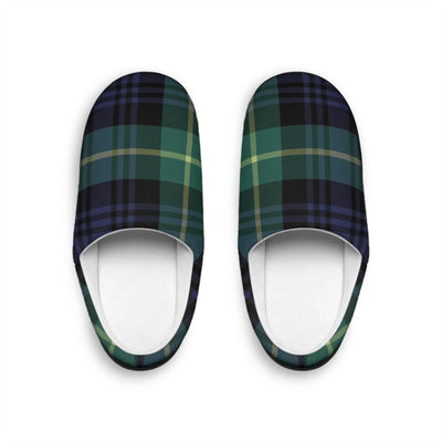Slippers Plaid Men's Indoor Slippers Printify