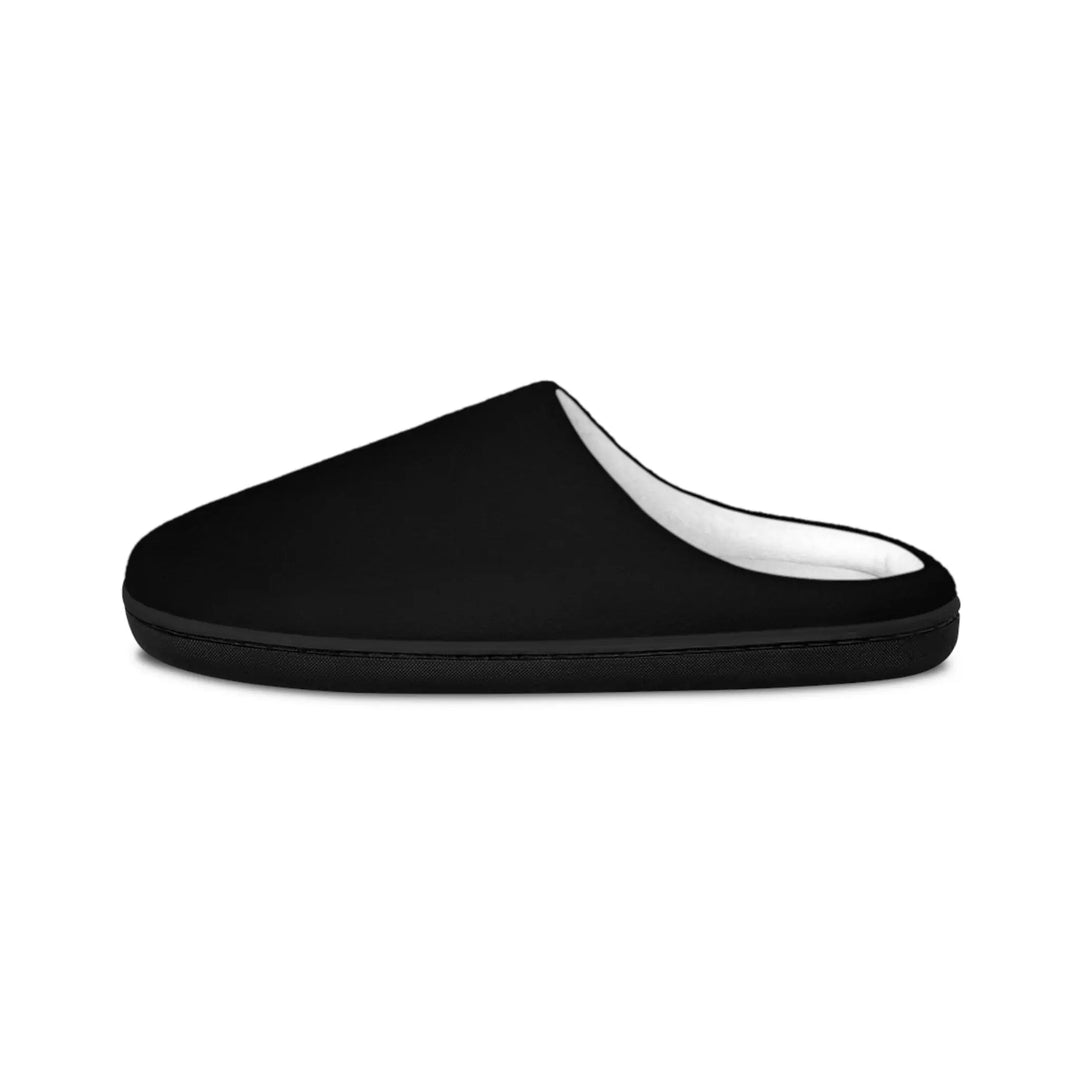 Slippers Black Men's Indoor Slippers Printify