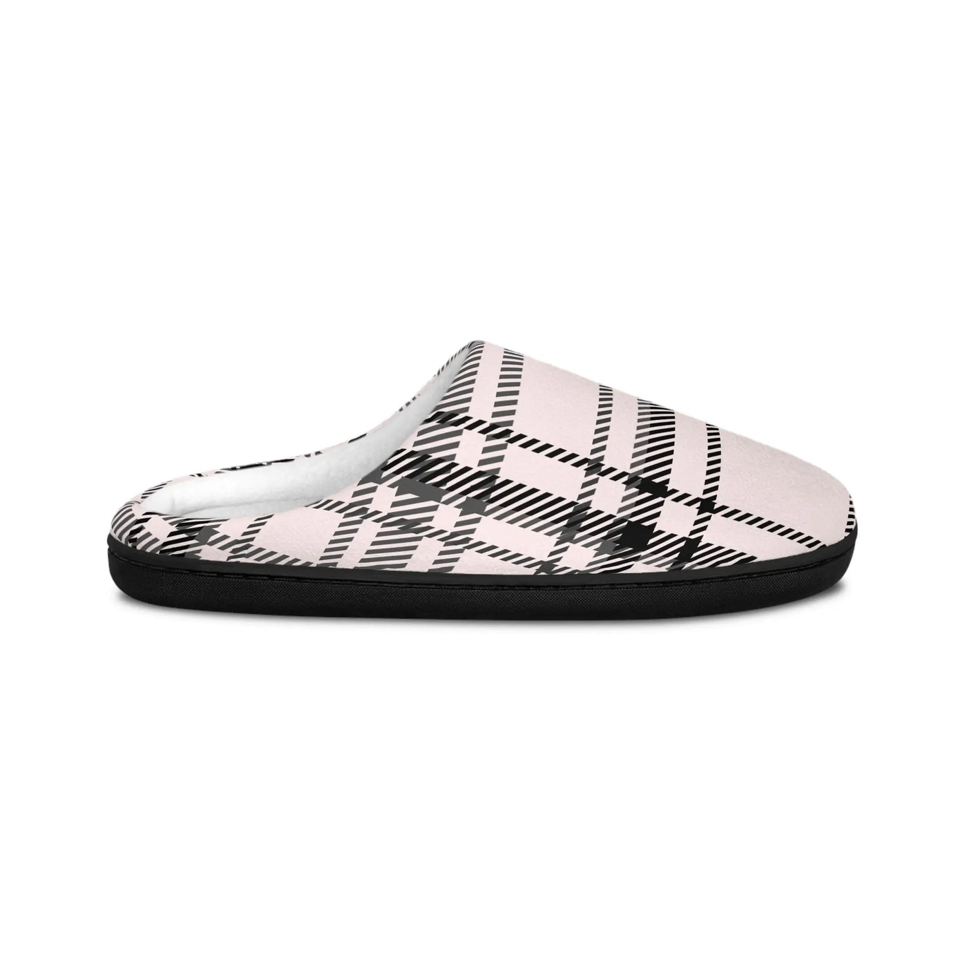 Slippers Plaid Women's Indoor Slippers Printify