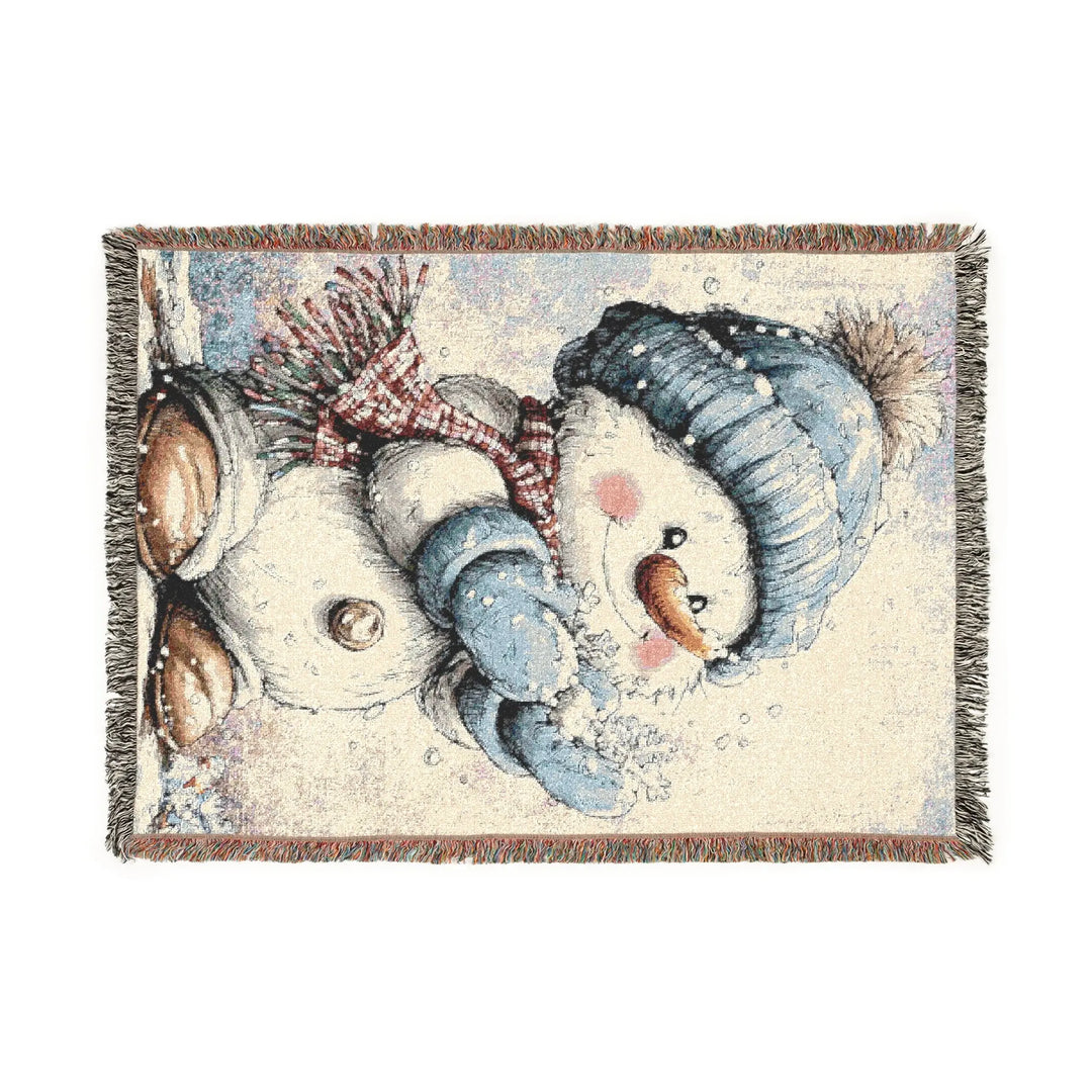 Woven Snowman Throw Blanket | Cozy Winter & Holiday Decor – Secret Design, LLC - Secret Design, LLC