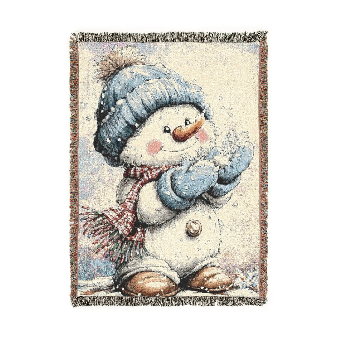 Woven Snowman Throw Blanket | Cozy Winter & Holiday Decor – Secret Design, LLC - Secret Design, LLC