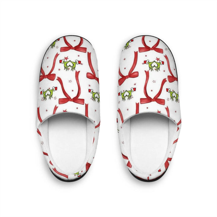 Women’s Slippers Grinch Hands Heart Sign – Secret Design, LLC - Secret Design, LLC