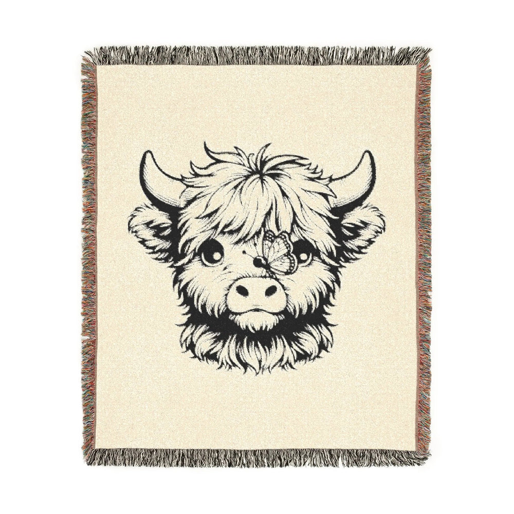 Blanket Highland Cow Woven Blanket - Secret Design, LLC Printify