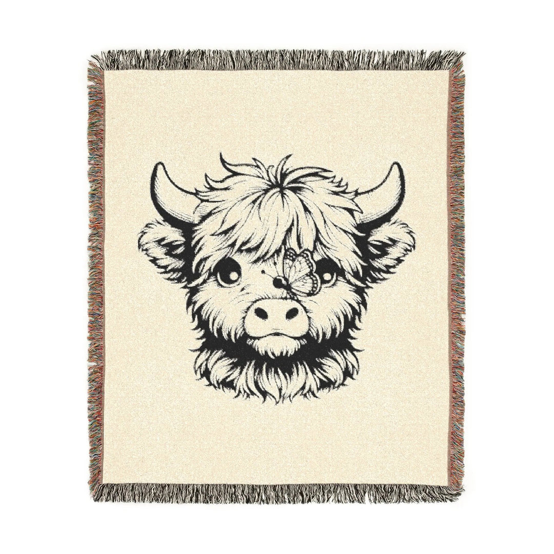 Blanket Highland Cow Woven Blanket - Secret Design, LLC Printify