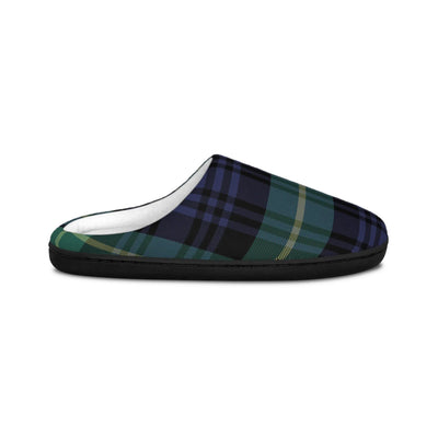 Slippers Plaid Men's Indoor Slippers Printify