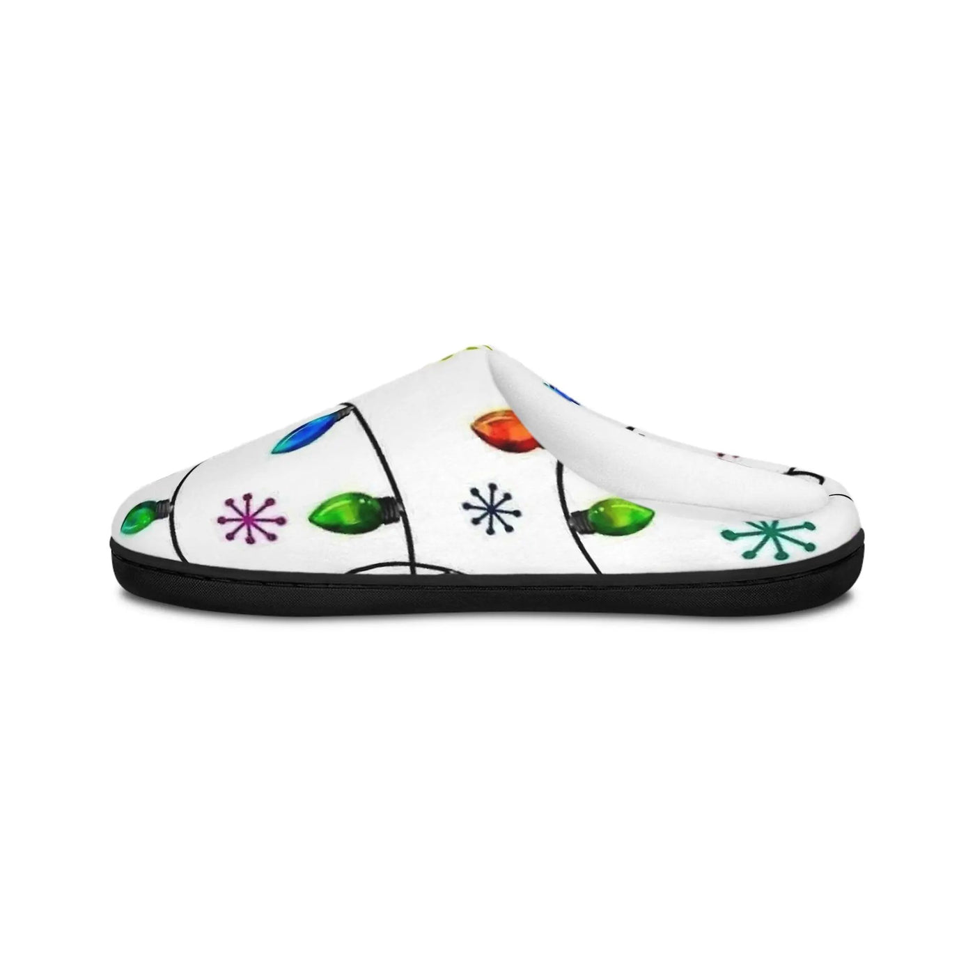 Men’s Christmas Lights Slippers - Secret Design, LLC - Secret Design, LLC