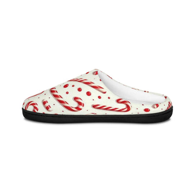 Candy Cane Women’s Slippers | Cozy Holiday Footwear – Secret Design, LLC - Secret Design, LLC