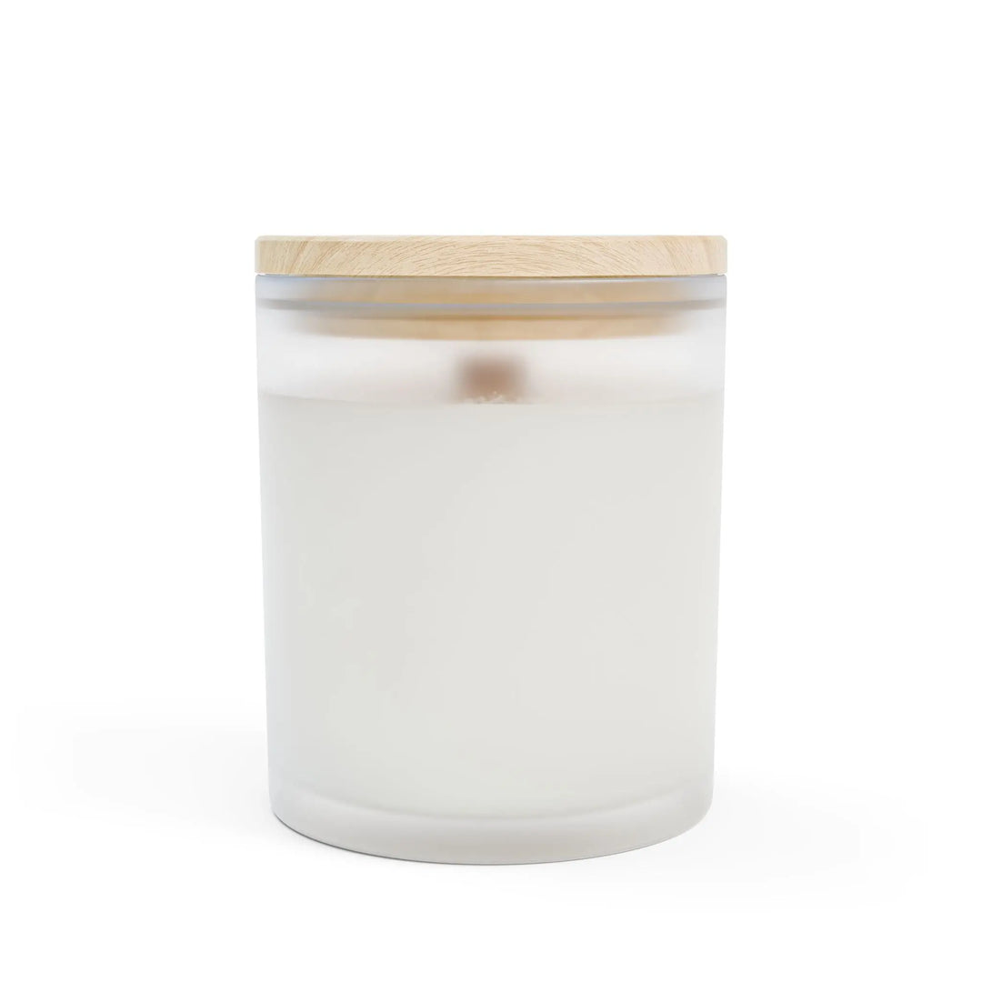 Soy Candle Oakmoss & Amber Frosted Glass - Secret Design, LLC Printify
