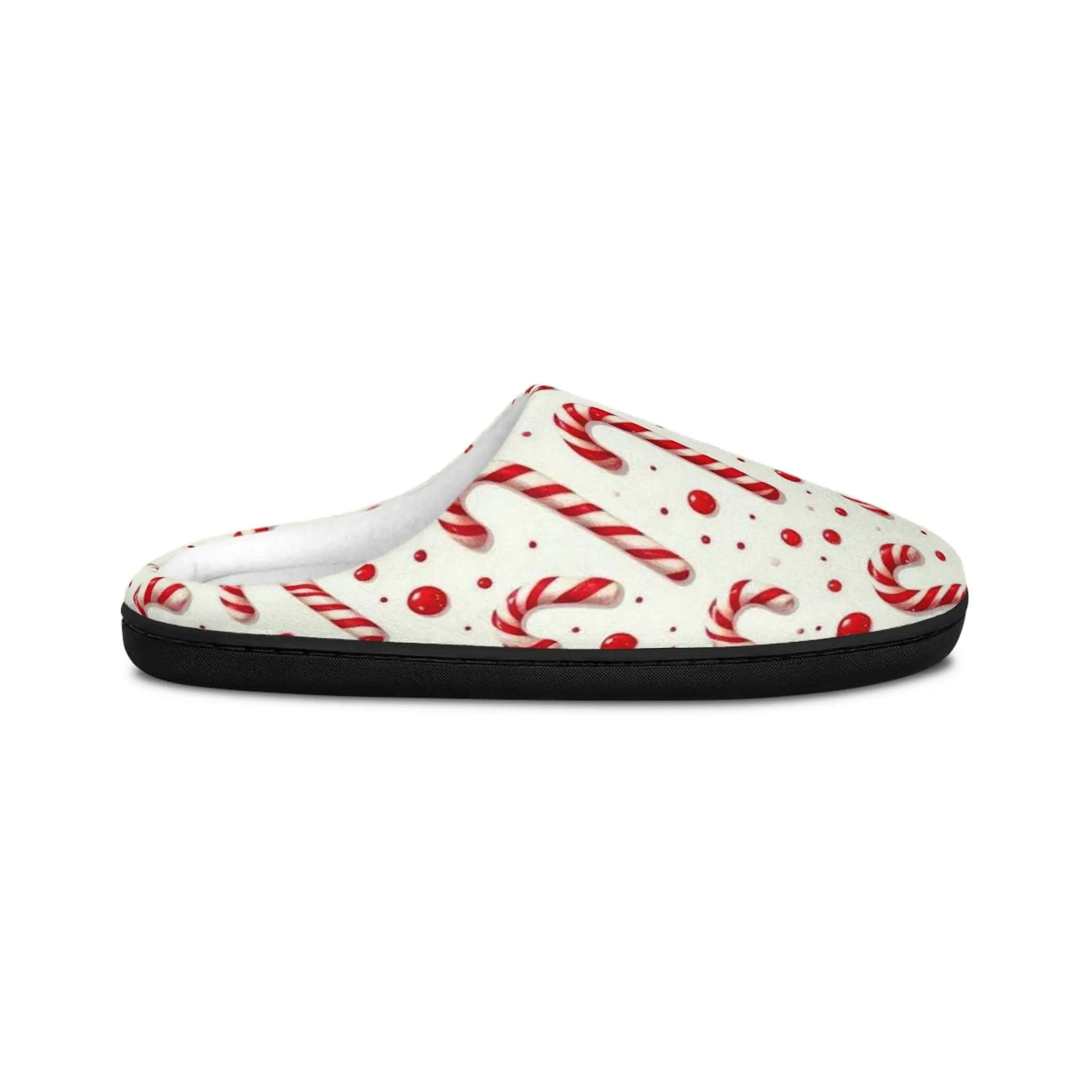 Candy Cane Women’s Slippers | Cozy Holiday Footwear – Secret Design, LLC - Secret Design, LLC
