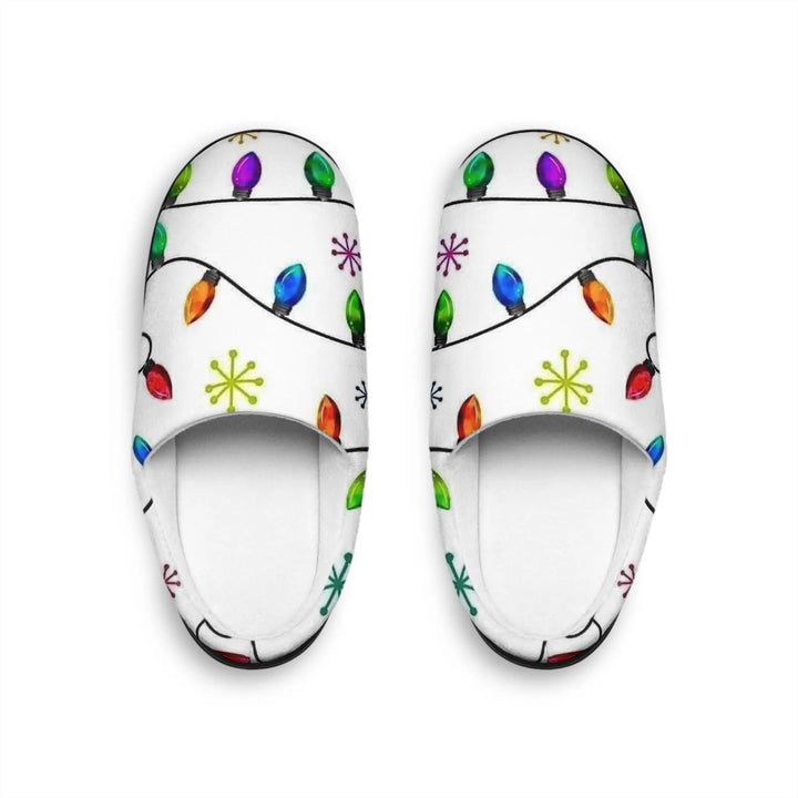 Men’s Christmas Lights Slippers - Secret Design, LLC - Secret Design, LLC