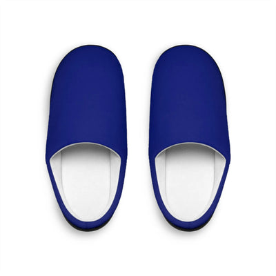Slippers Dark Blue Men's Indoor Slippers Printify