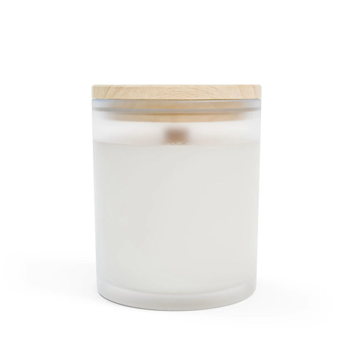 Soy Candle Lavender Frosted Glass - Secret Design, LLC Printify