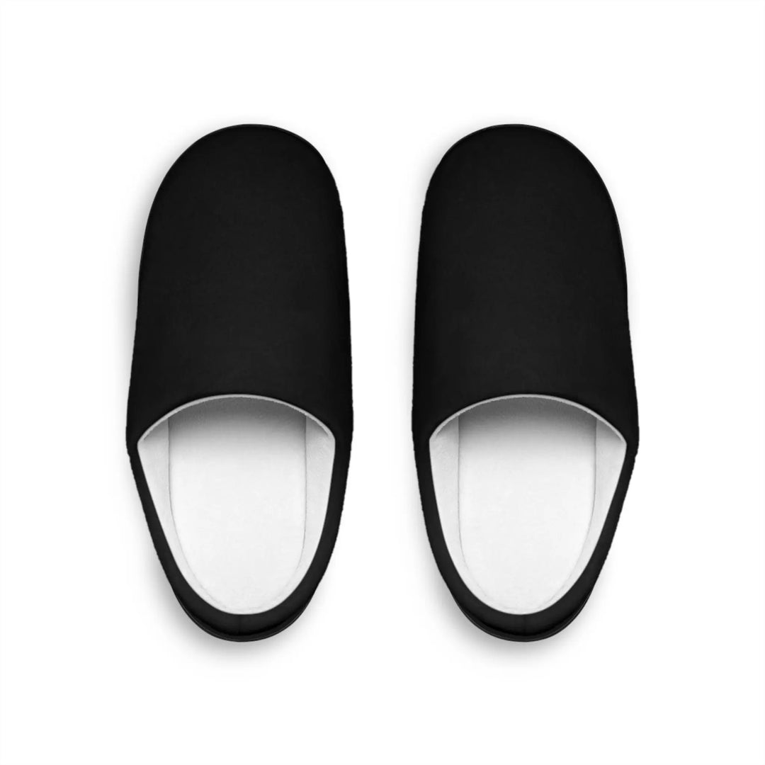 Slippers Black Men's Indoor Slippers Printify