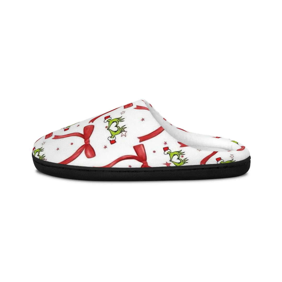Women’s Slippers Grinch Hands Heart Sign – Secret Design, LLC - Secret Design, LLC