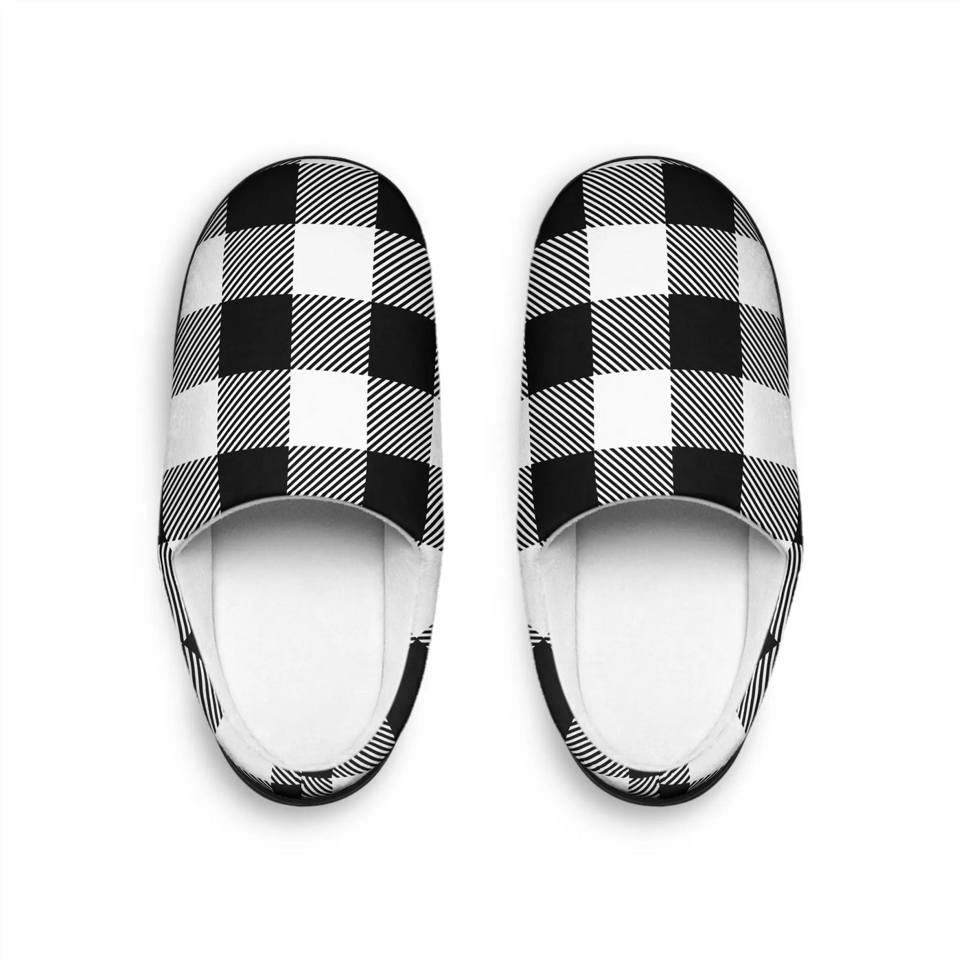 Slippers Buffalo Check Women's Indoor Slippers Printify
