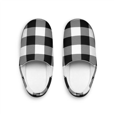 Slippers Buffalo Check Women's Indoor Slippers Printify