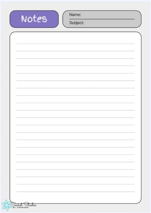 Digital Notebook Pastel Butterflies Printful