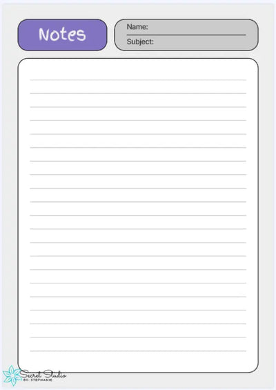 Digital Notebook Pastel Butterflies Printful