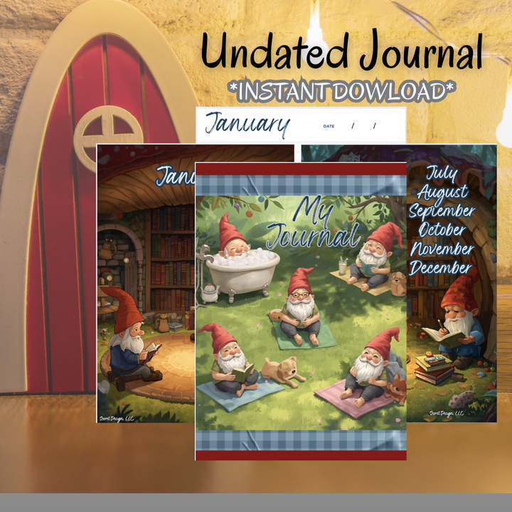Gnome Journal | Whimsical Creative & Self Care Journal - Secret Design, LLC