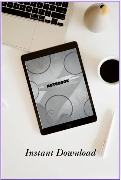 Digital Notebook Gray Printful