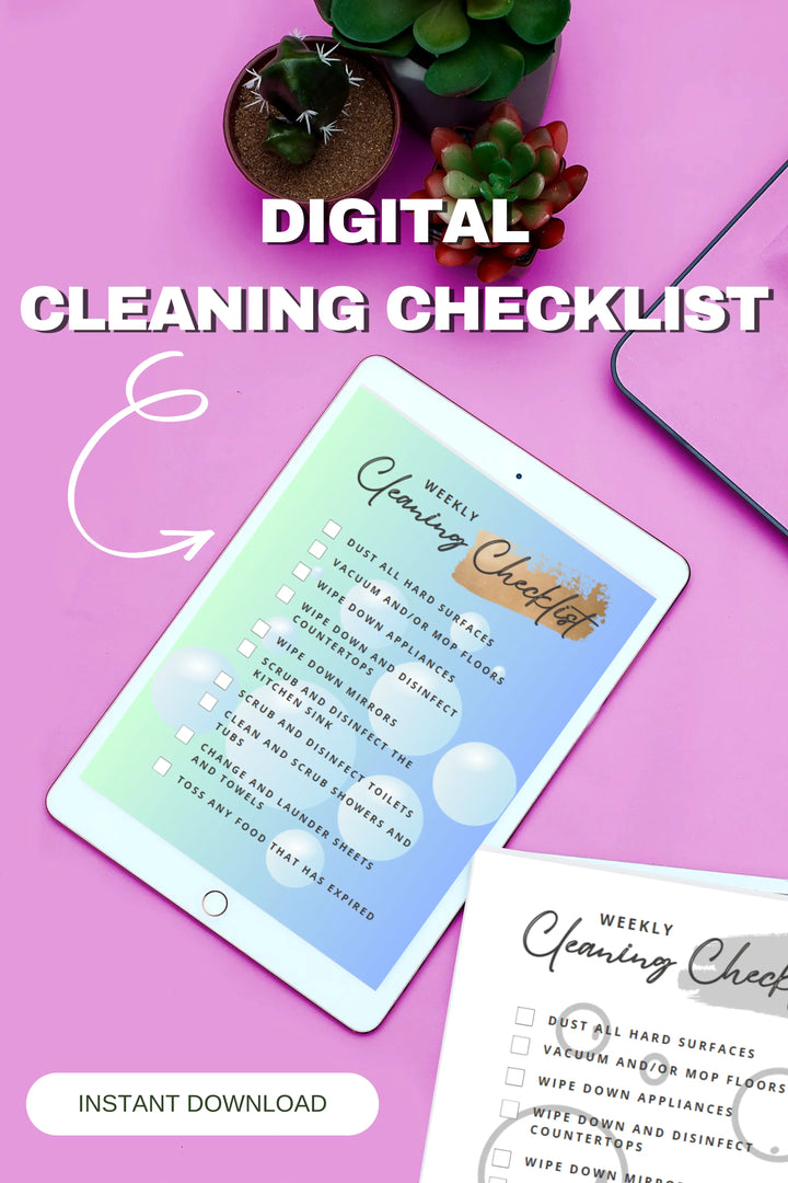 Digital/Printable Cleaning List Secret Design, LLC