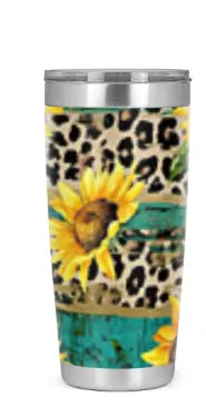 Tumbler Sunflower Animal Print Printful