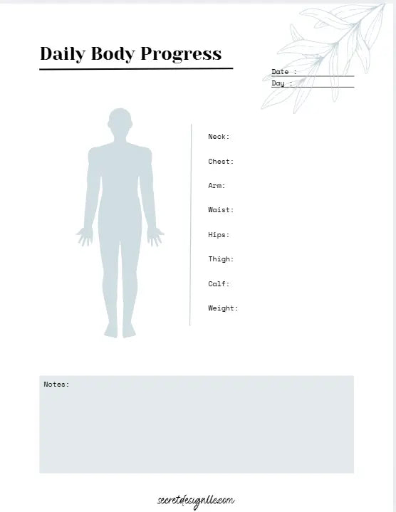 Daily Wellness Planner – Digital Health & Habit Tracker Secret Design, LLC