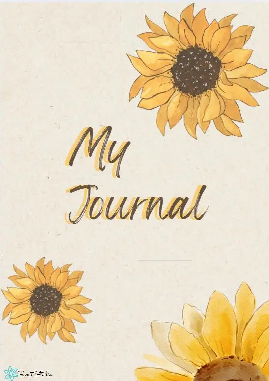 Digital Daily Journal Sunflower Printful