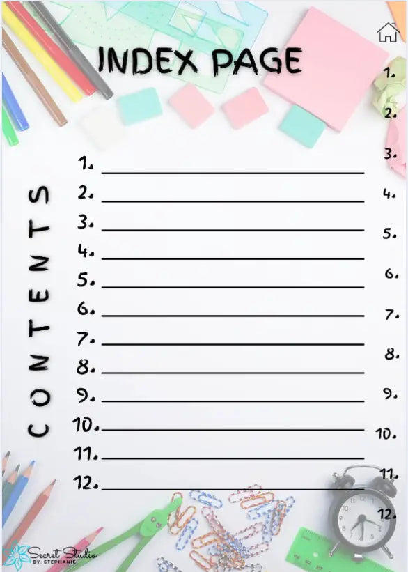 Digital Notebook School Printful
